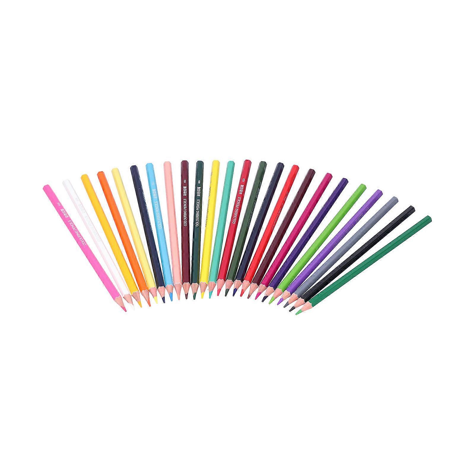 24-Color Pre-Sharpened Coloring Pencils Set for Painting & Art