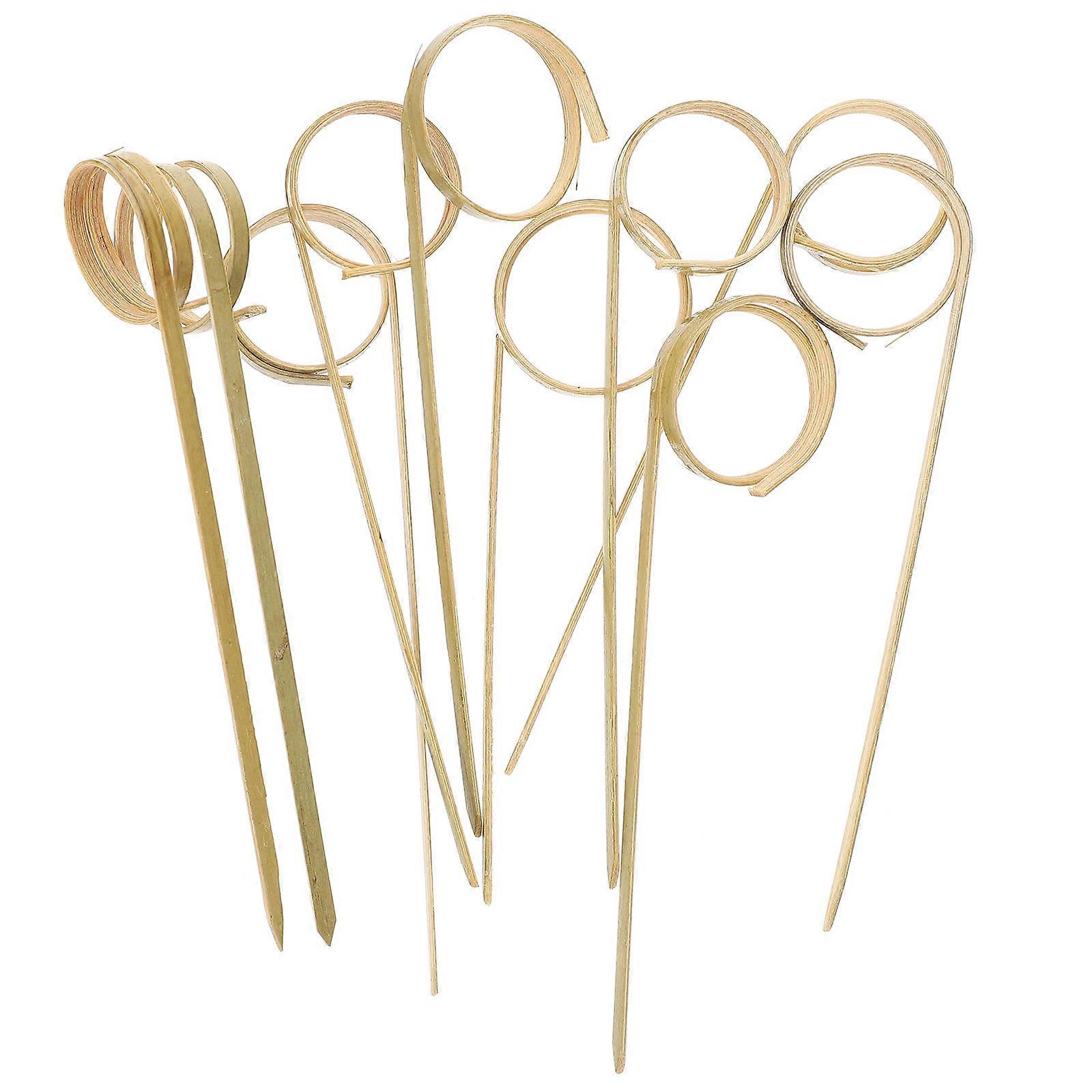 Brown Food Picks for Daily Use Ideal for and Appetizers 100Pcs