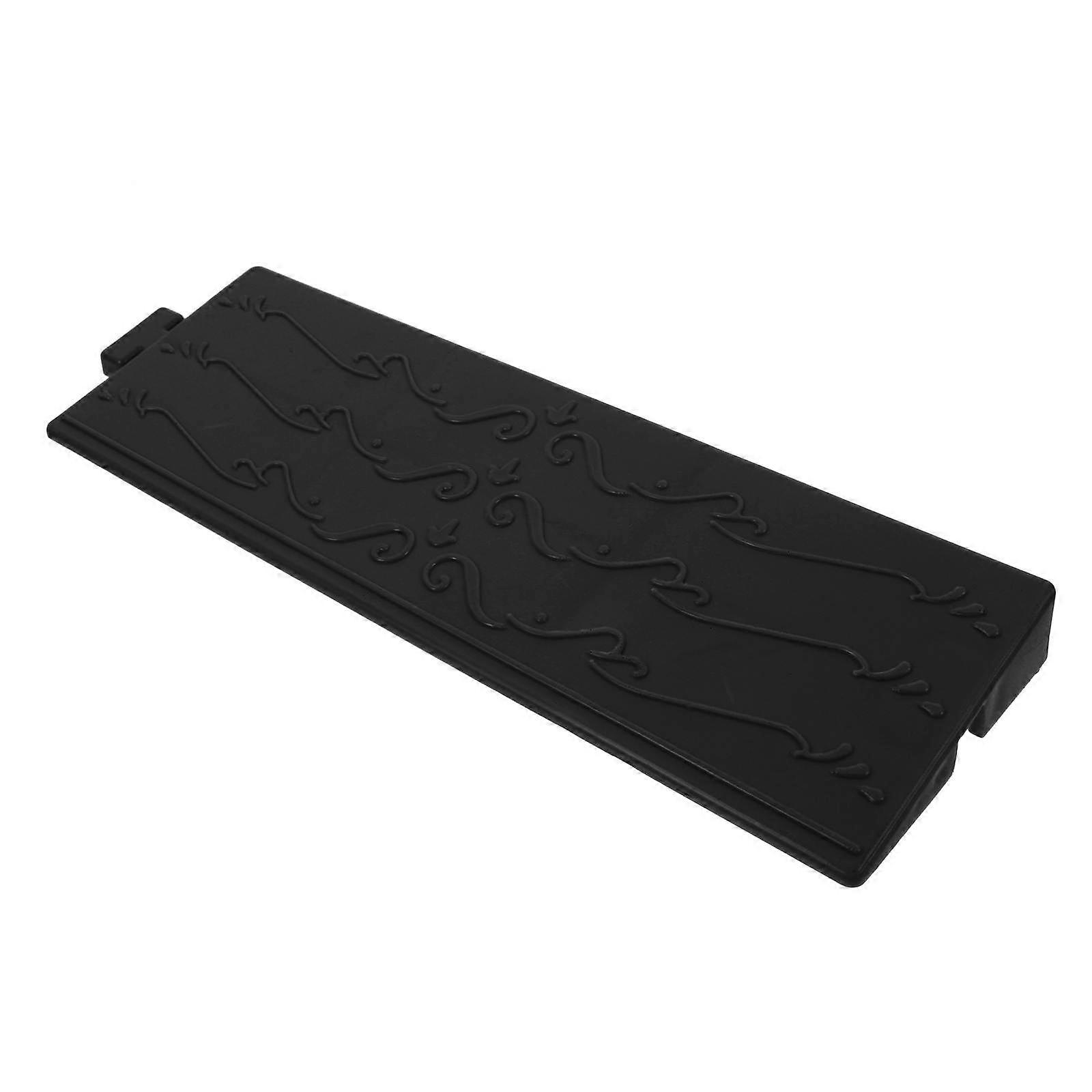 Robot Vacuum Climbing Ramp with Antislip Surface for Home Use Black Plastic 3.5 Inches