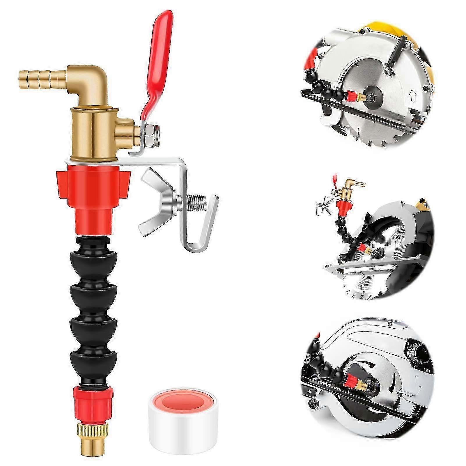 Water Sprayer Tool Accessory Compatible with Cutters & Angle Grinders for Cooling and Dust Control