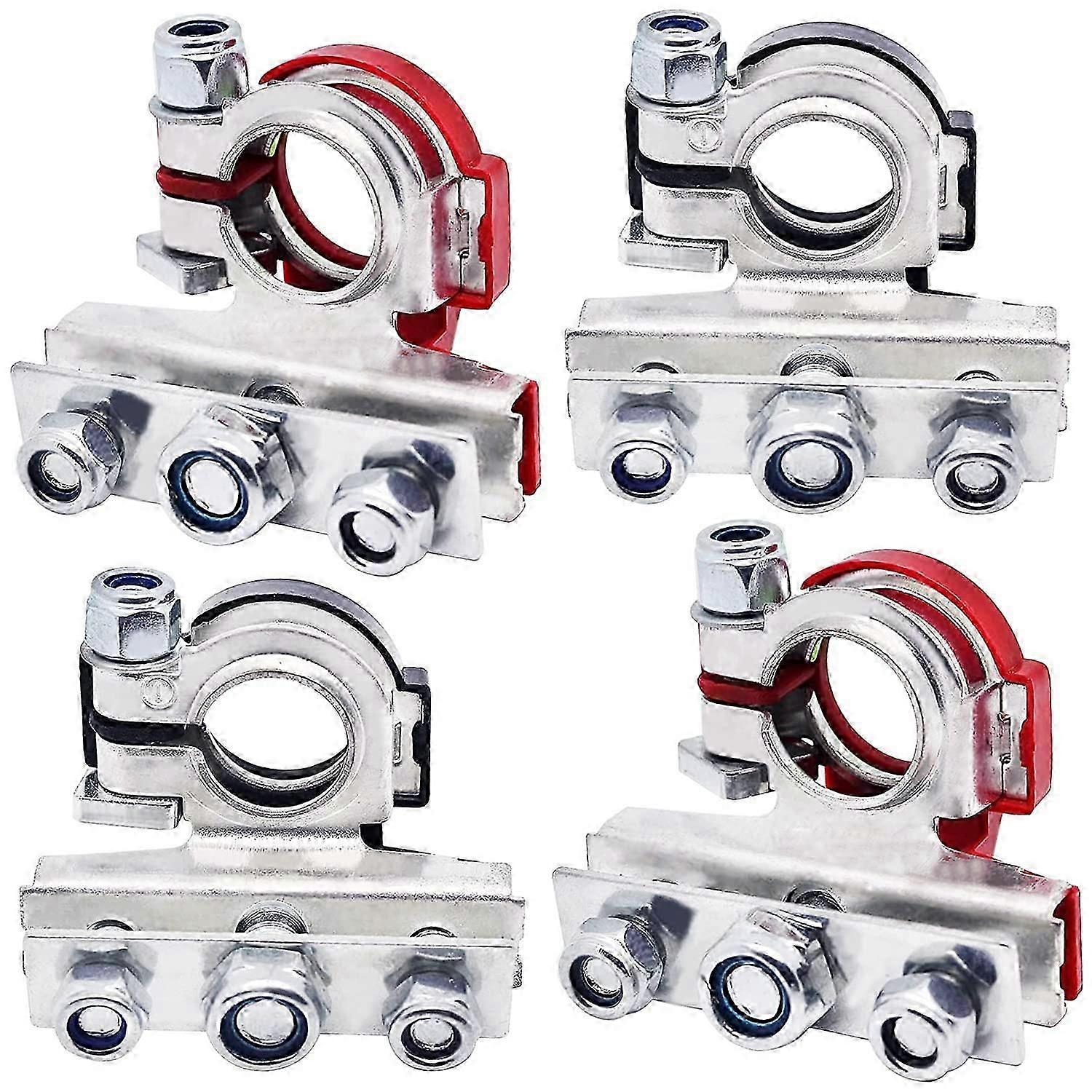 2 Pack Car Battery Terminals 12V Galvanized Copper Battery Terminals Positive Negative