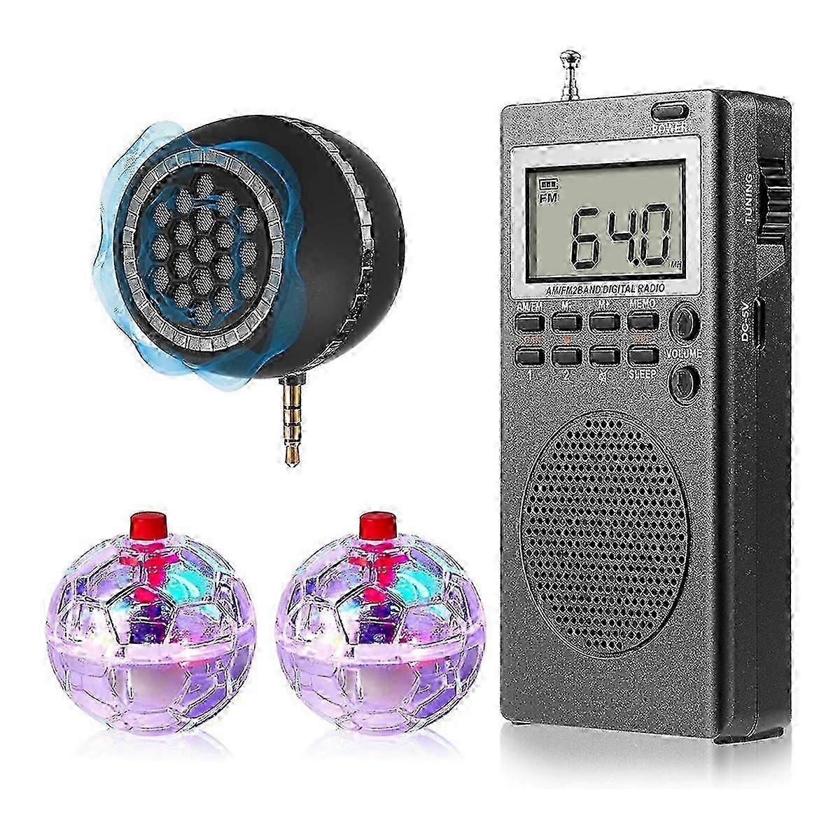 4 قطع مجموعة معدات صندوق الروح ، مع 2 LED Cat Ball 1 Spirit Box Speaker مجموعة معدات الخوارق ل