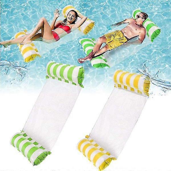 2-Pack Inflatable Pool Hammock, 4-in-1 Inflatable Pool (Saddle, Chair, Hammock, Drifter) Water Hammock, Floating Lounge Chair for Adults and Kids.