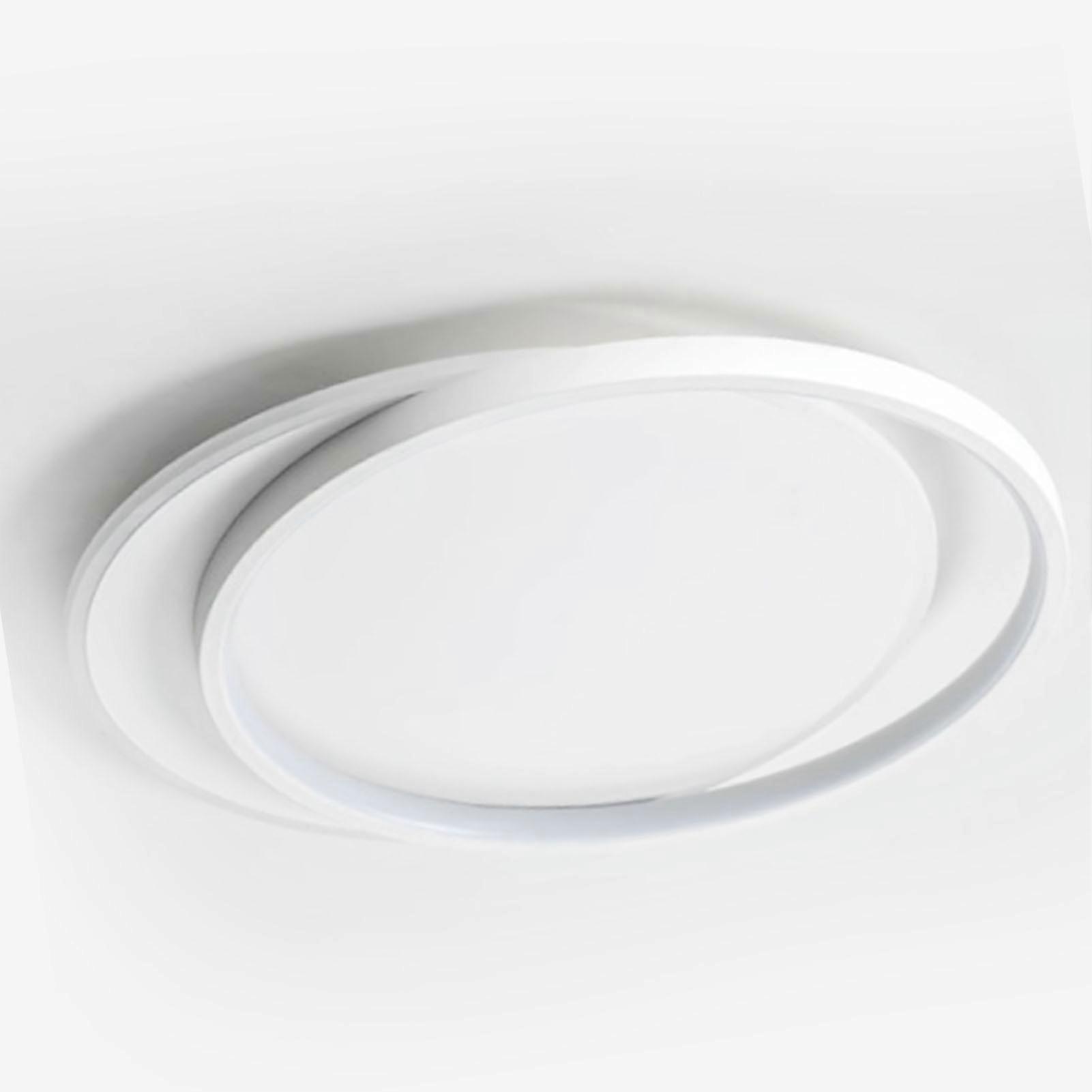 Flush Mount Circular Ceiling Light with Remote & Stepless Dimming