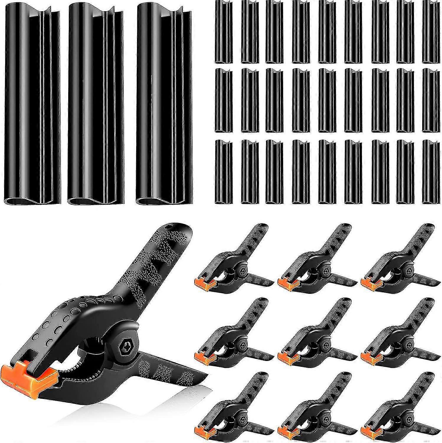40-piece Ground Pool Cover Clips, Windproof and Rainproof