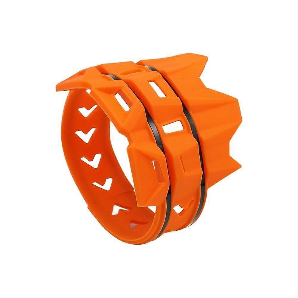 Exhaust Pipe Protector Cover for Motorcycle, Orange Muffler Shield, Durable Heat-Resistant Tail Pipe Accessory