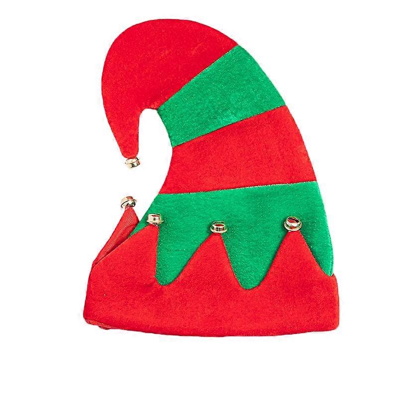 Christmas hats, splicing/striped/big red style, with bells to add a festive atmosphere