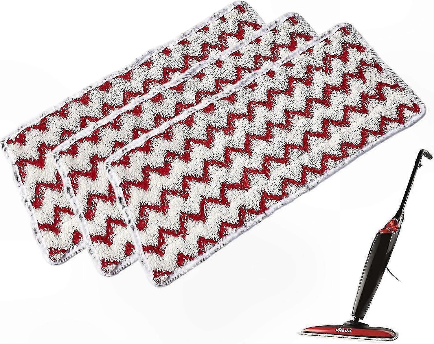 5-Pack Reusable Microfiber Pads for Steam Mops Compatible with XL Models