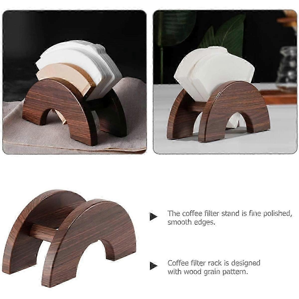 Coffee Filter Storage Rack: Cone-Shaped Filter Holder for Bar Countertops - A Coffee Paper Organizer Solution