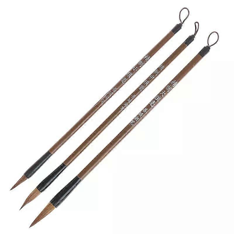3PCS Assorted Size Chinese Calligraphy Writing Brush Pens for Students