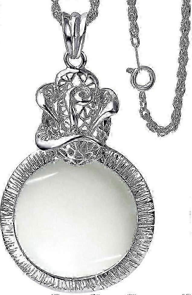 Vintage hanger ketting vergrootglas sieraden vergrootglas Monocle verhogen Visionsilver - Ya