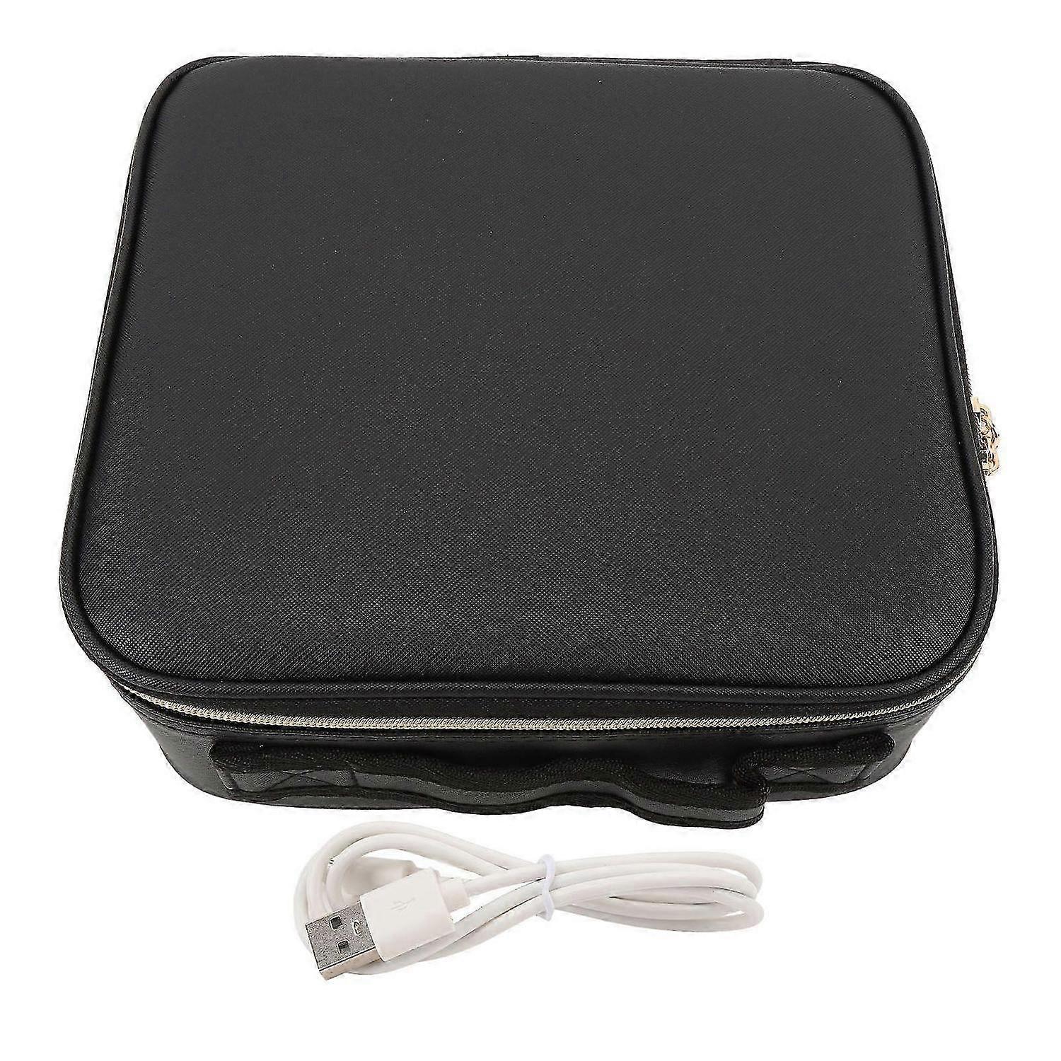 2025 Latest Model Makeup Case with Lighted Up Mirror 3 Color Lighted Setting A...