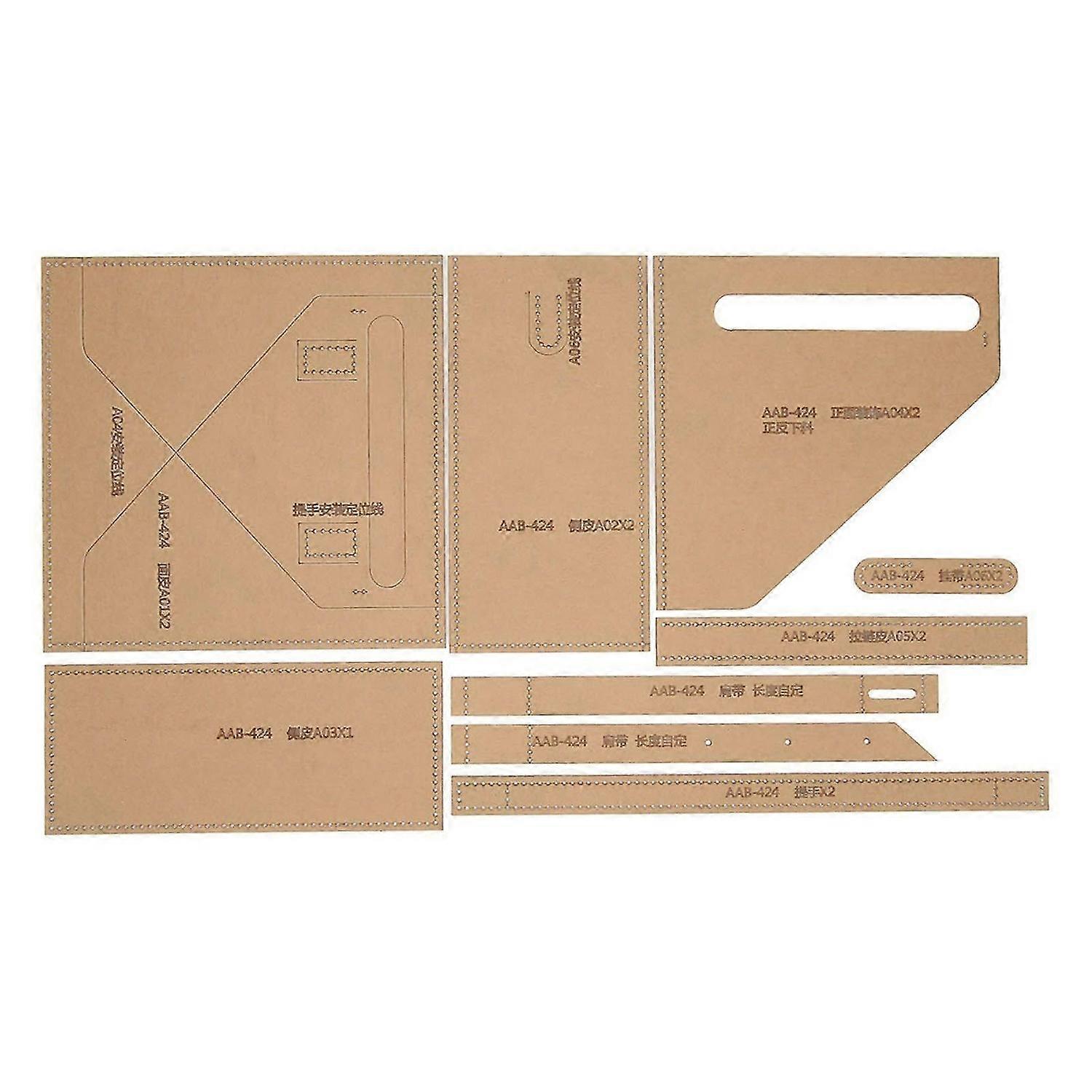 2025 Latest Model 9PCS DIY Acrylic Template Transparent Clear Precision