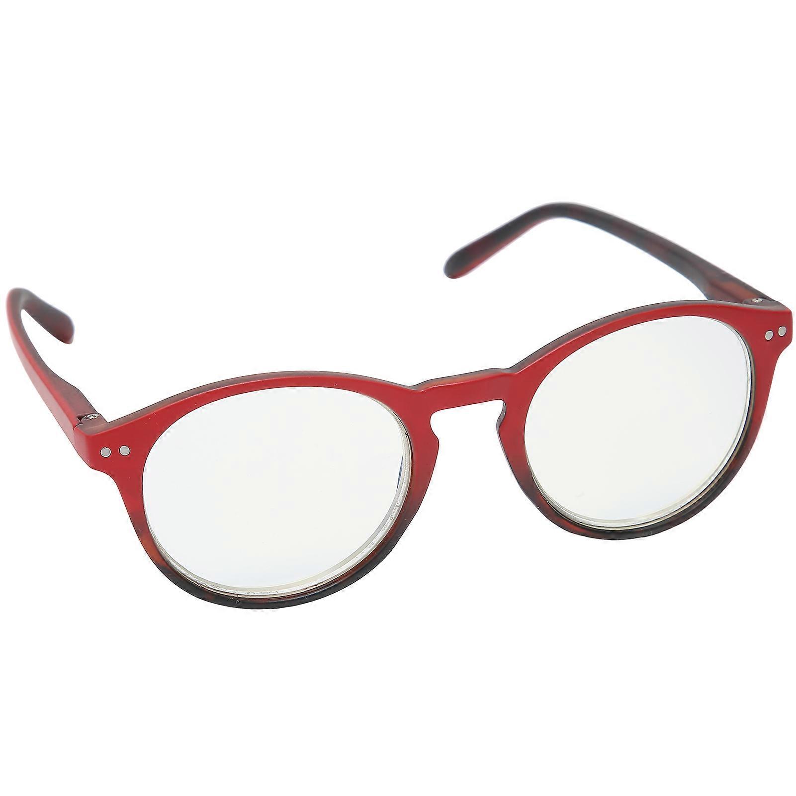 Elderly Red Blue Light Blocking Reading Glasses +1.50 Unisex PC