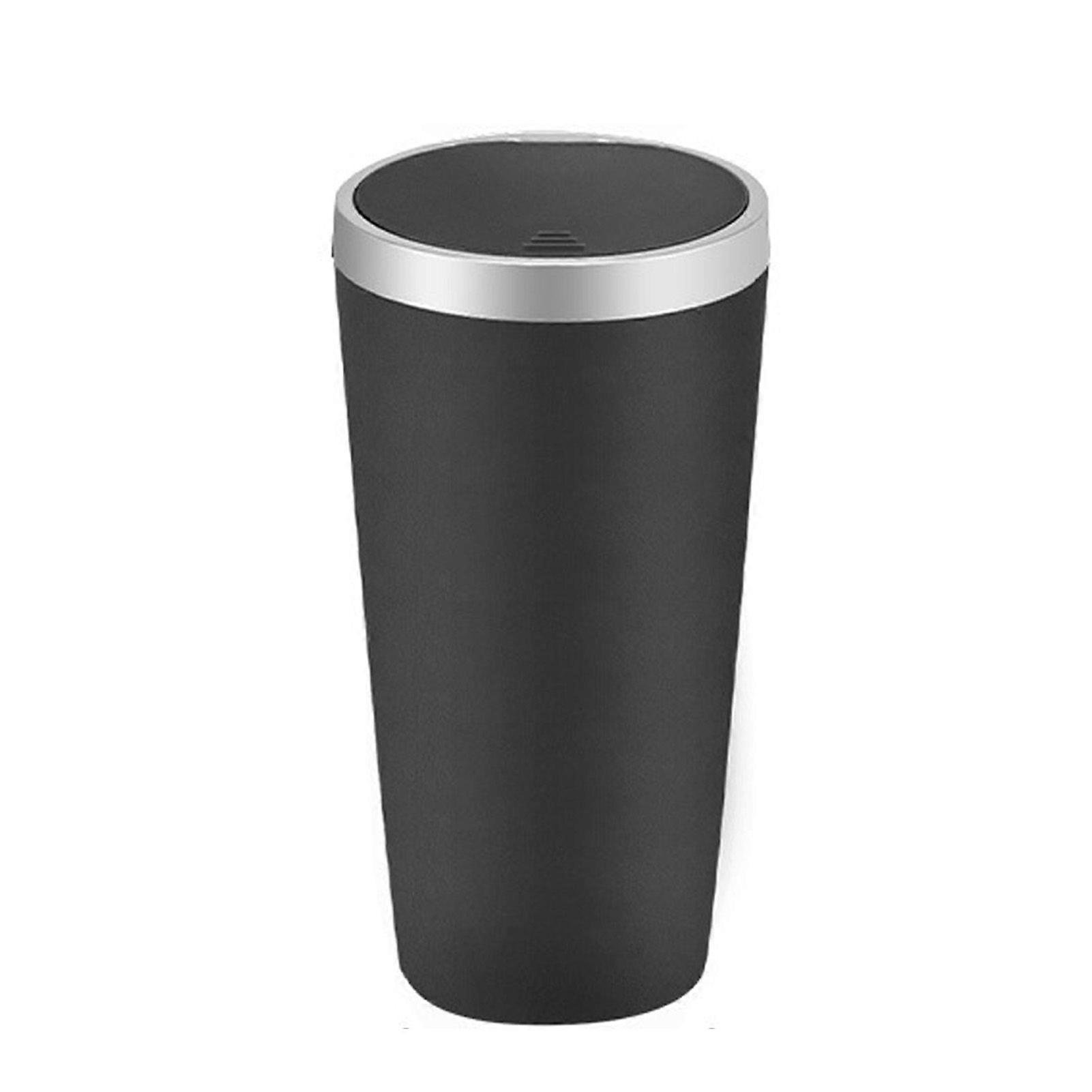 Car Trash Can Bin Durable Washable Leakproof Mini Car Cup Holder Garbage Can with Lid for Car
