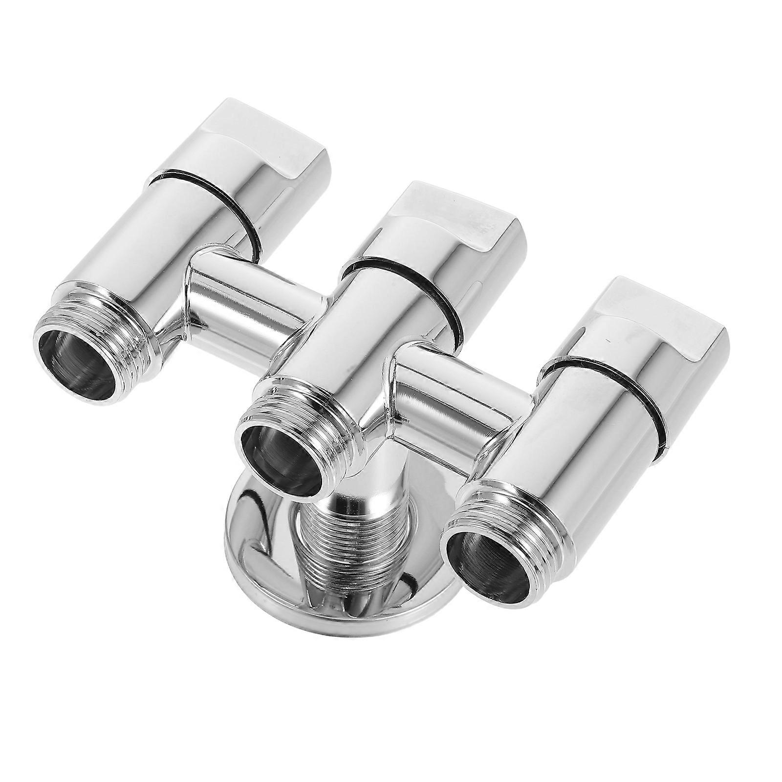 Water Diverter Stainless Steel Angle Valve for Shower Control 2Pcs