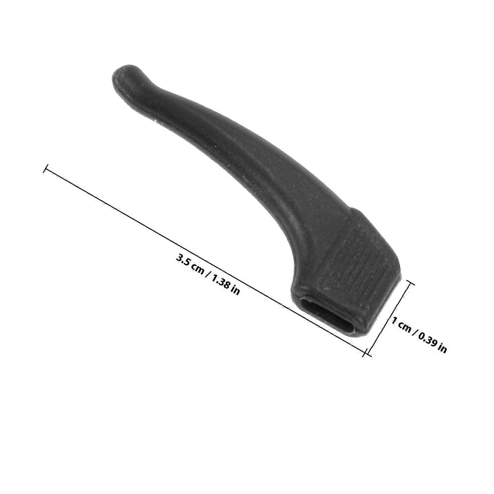 Glasses Accessories Ear Hooks for Running Silicone Black Anti-Skid Replaceable 8Pcs