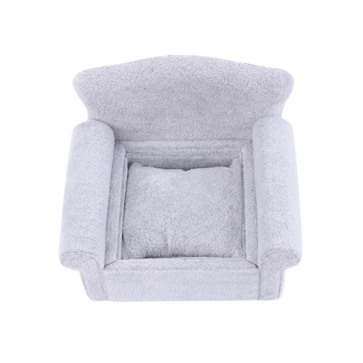 Watch Storage Box Sofa Shaped for Storage Container Grey for from Scratches 1Set