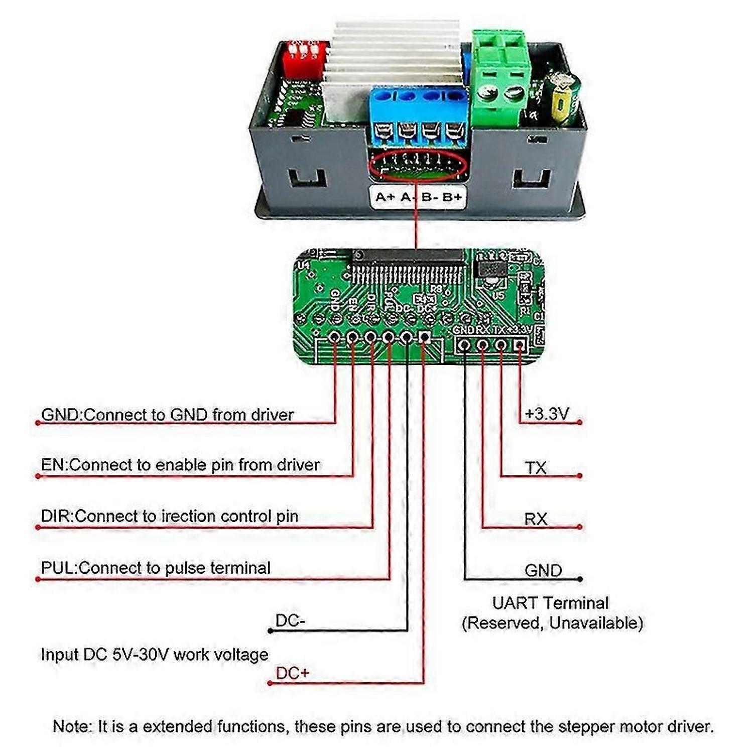-SMC02 Stepper Motor Driver Controller Integrated Board Forward/Reverse Pulse Speed Angle ControlMod