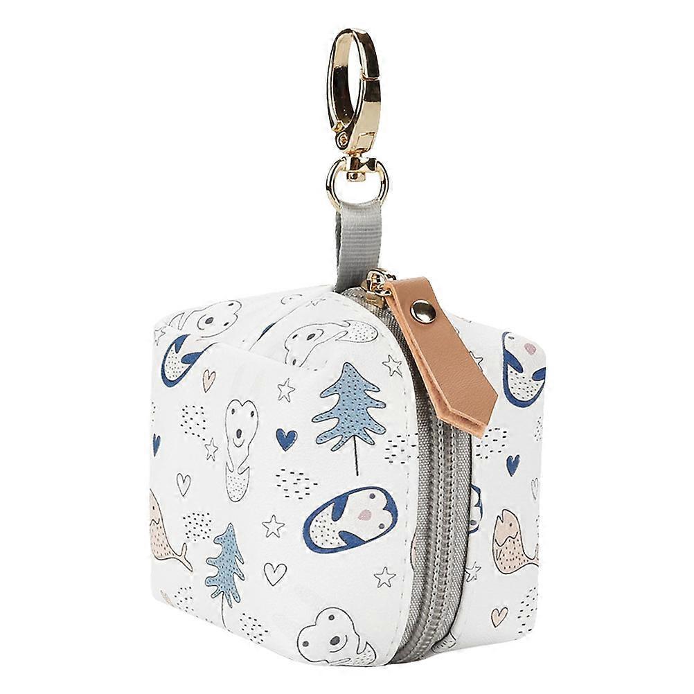 Waterproof Pacifier Holder for Storage with Hanging Design for Diaper Bag