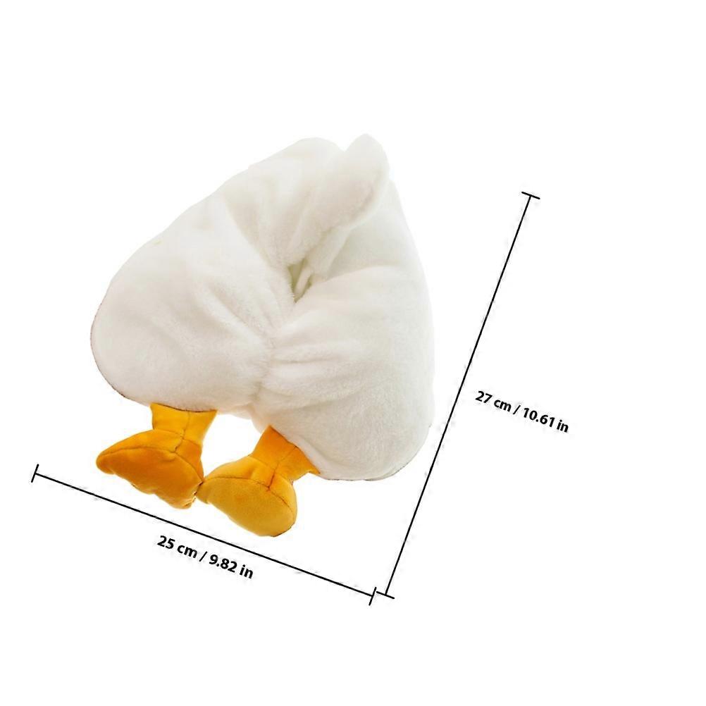 Cute Fuzzy Tissue Box Duck Shape Kitchen Paper Napkin Holder Easy to Replace Tissues 1Pcs