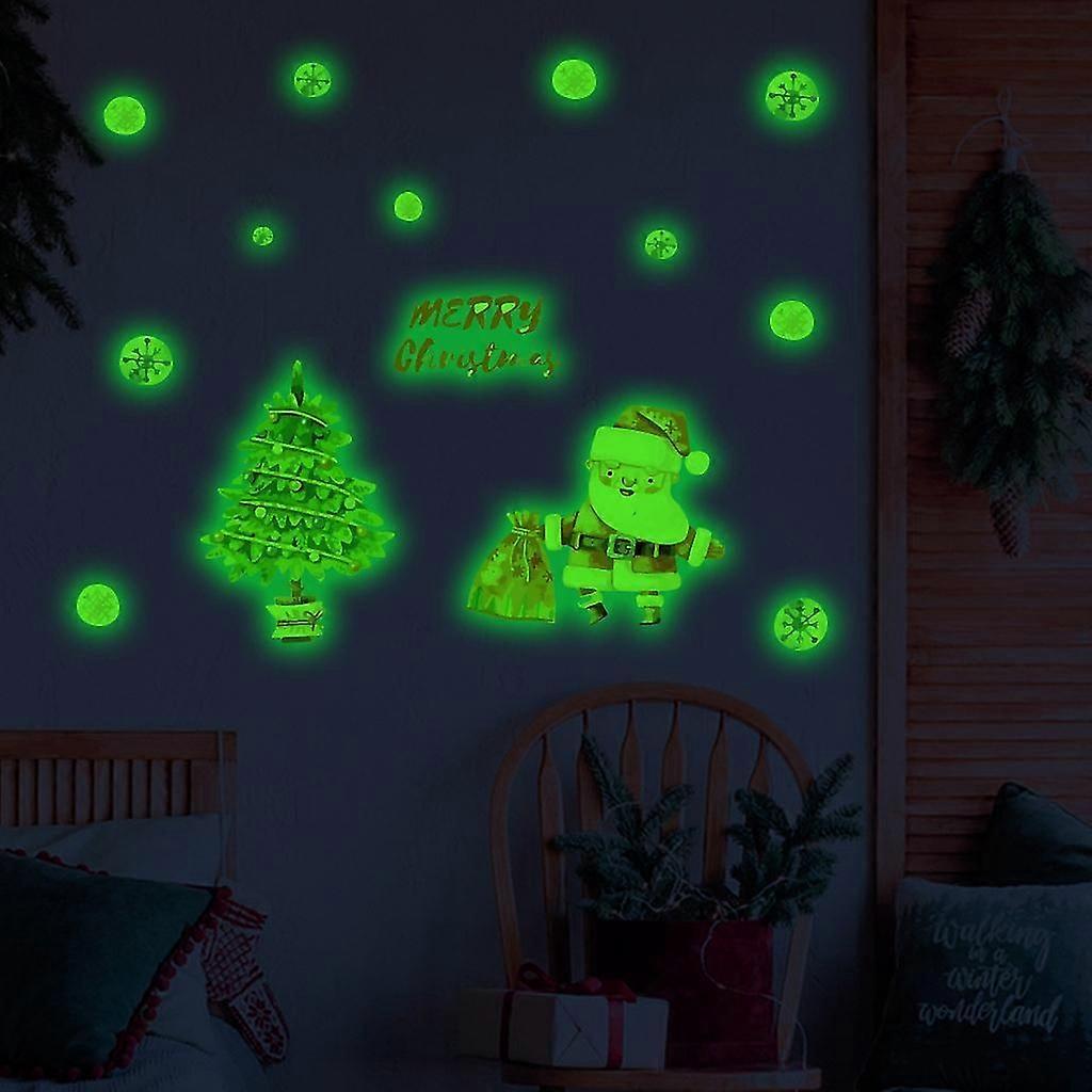 Christmas window decals luminous 2 pcs tree design