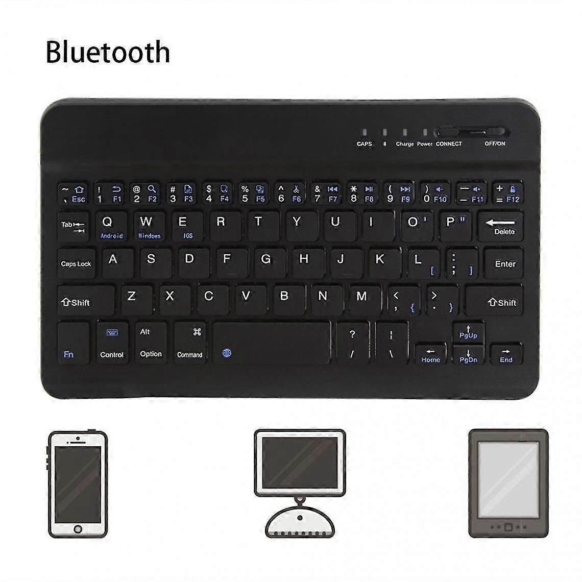 10 Inch Ultra-thin Wireless Bluetooth Keyboard For Imac/ipad Mobile Phones Tablets Pc Multi-device Wireless Bluetooth Keyboard(black)