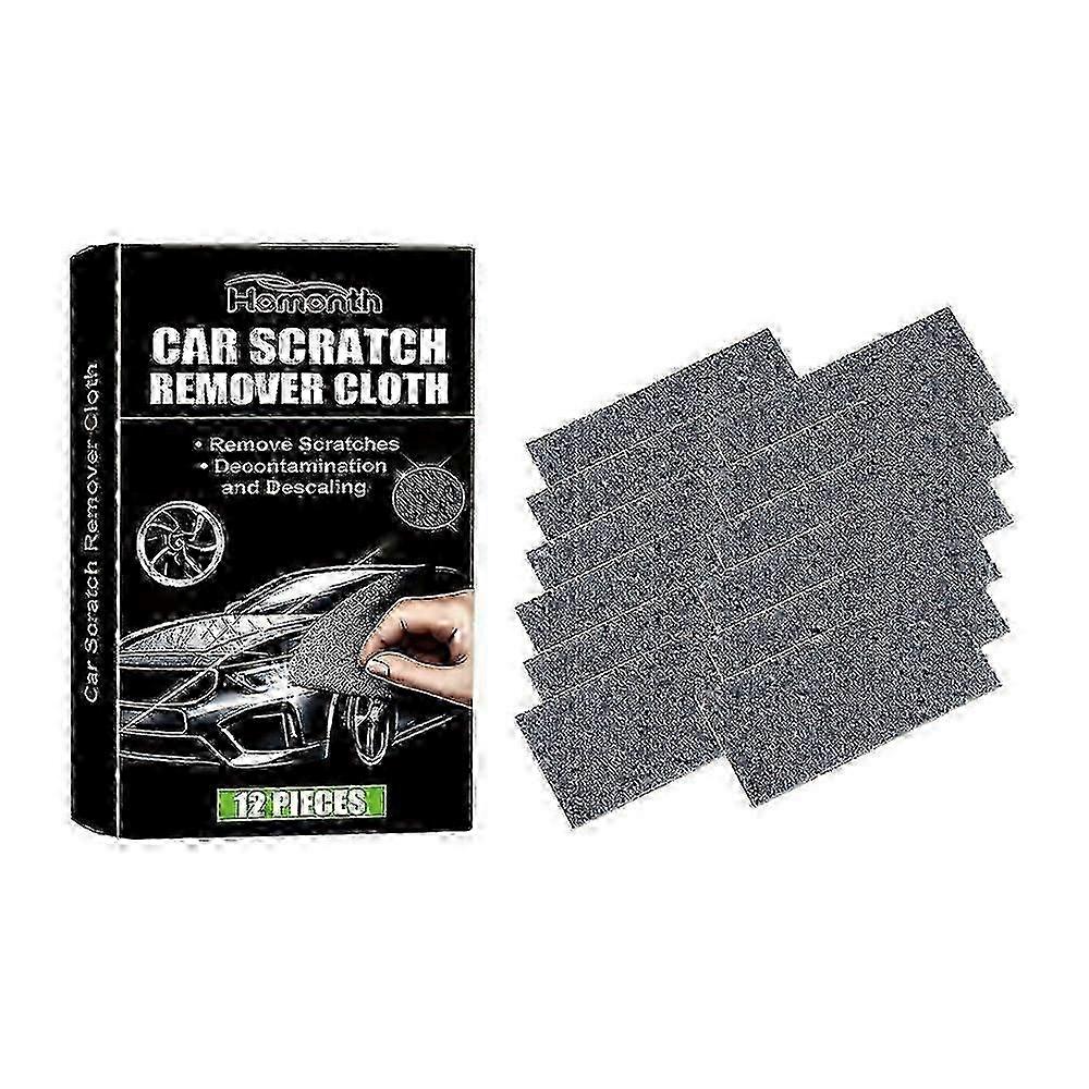 12-Piece Nano Sparkle Cloth Set - Magic Scratch Remover for Car Surface Restoration & Polishing