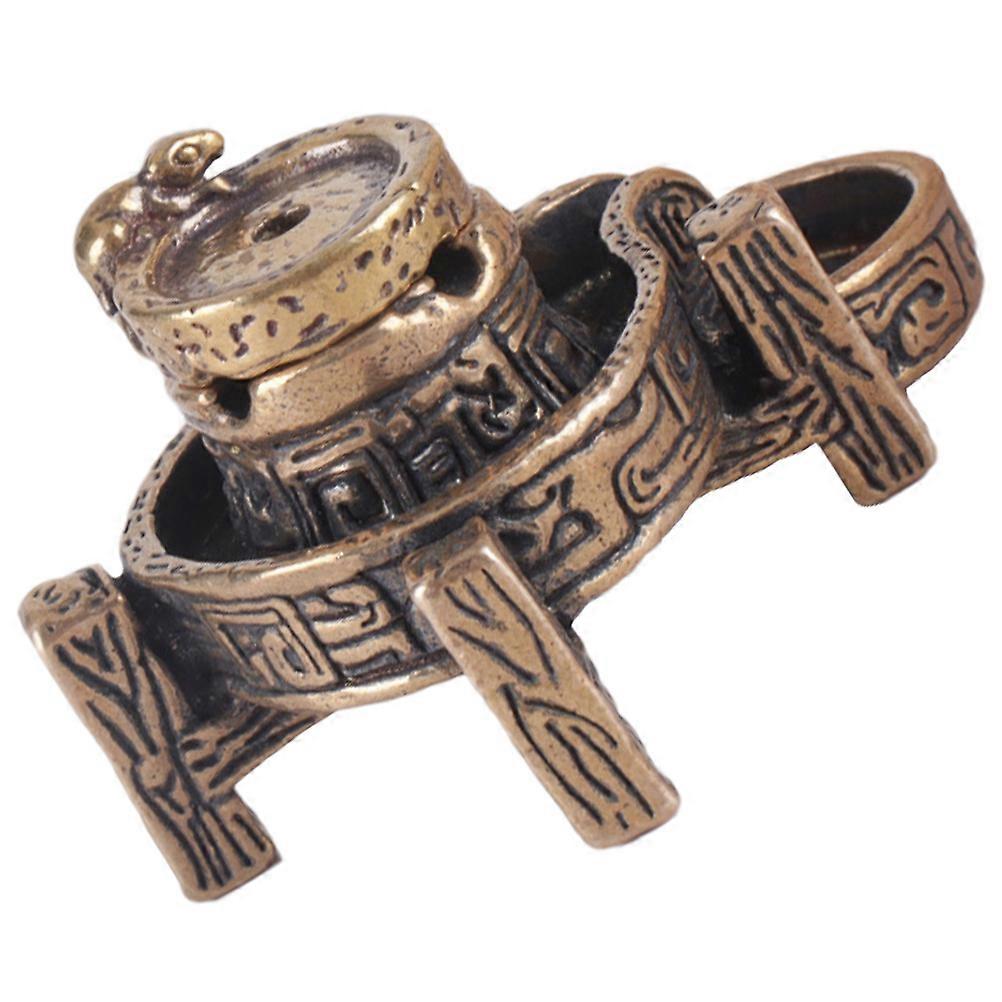 Censer Decor Stone Mill Shaped Backflow Incense Burner 3Pcs for Decoration