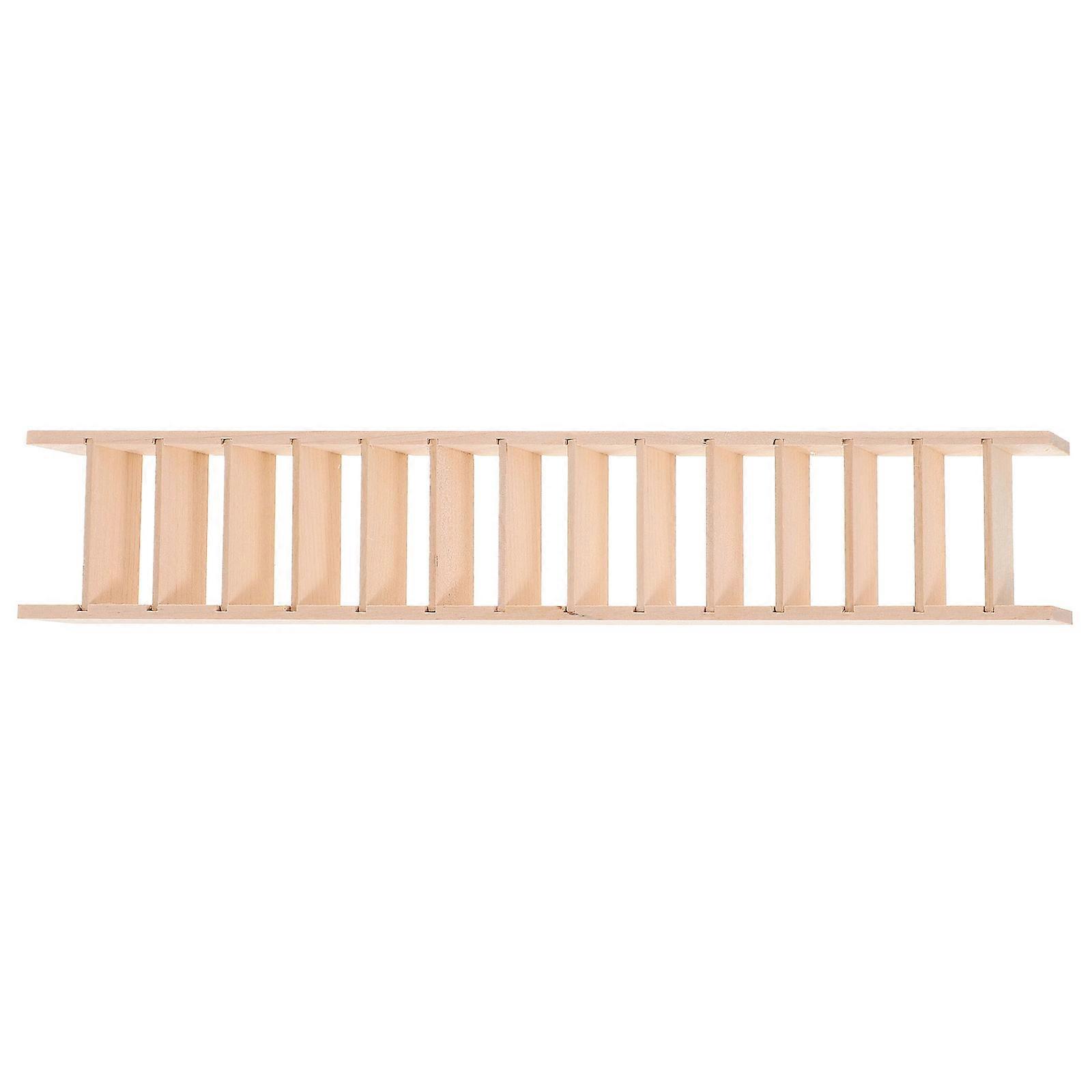 Wood Miniature Ladder Model for Doll House Use 3Pcs Set