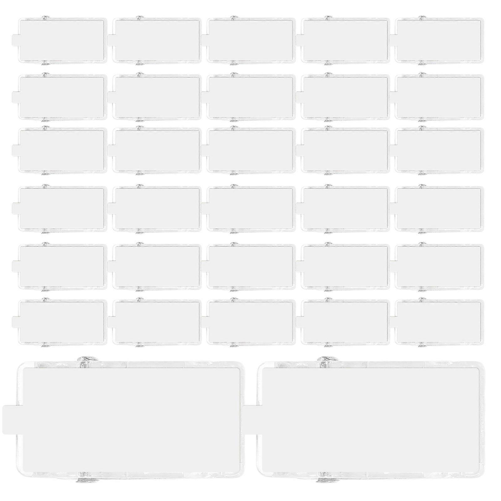 Transparent Wall Clips For ID Cards And Crafts 250 Pcs Rectangular Spring Clips Ideal For Students And Nurses