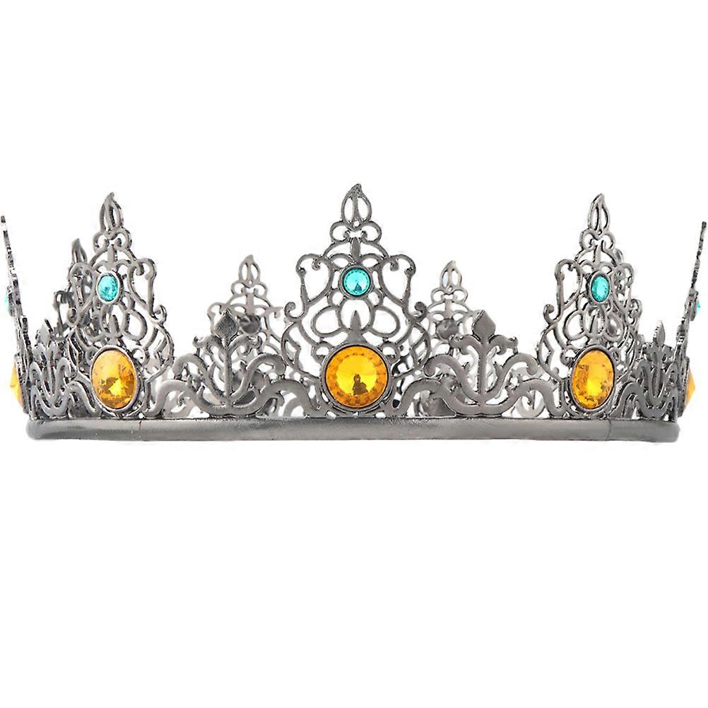 King Crown for Men Decorative Birthday Crown for Men 2Pcs Performance Accessory