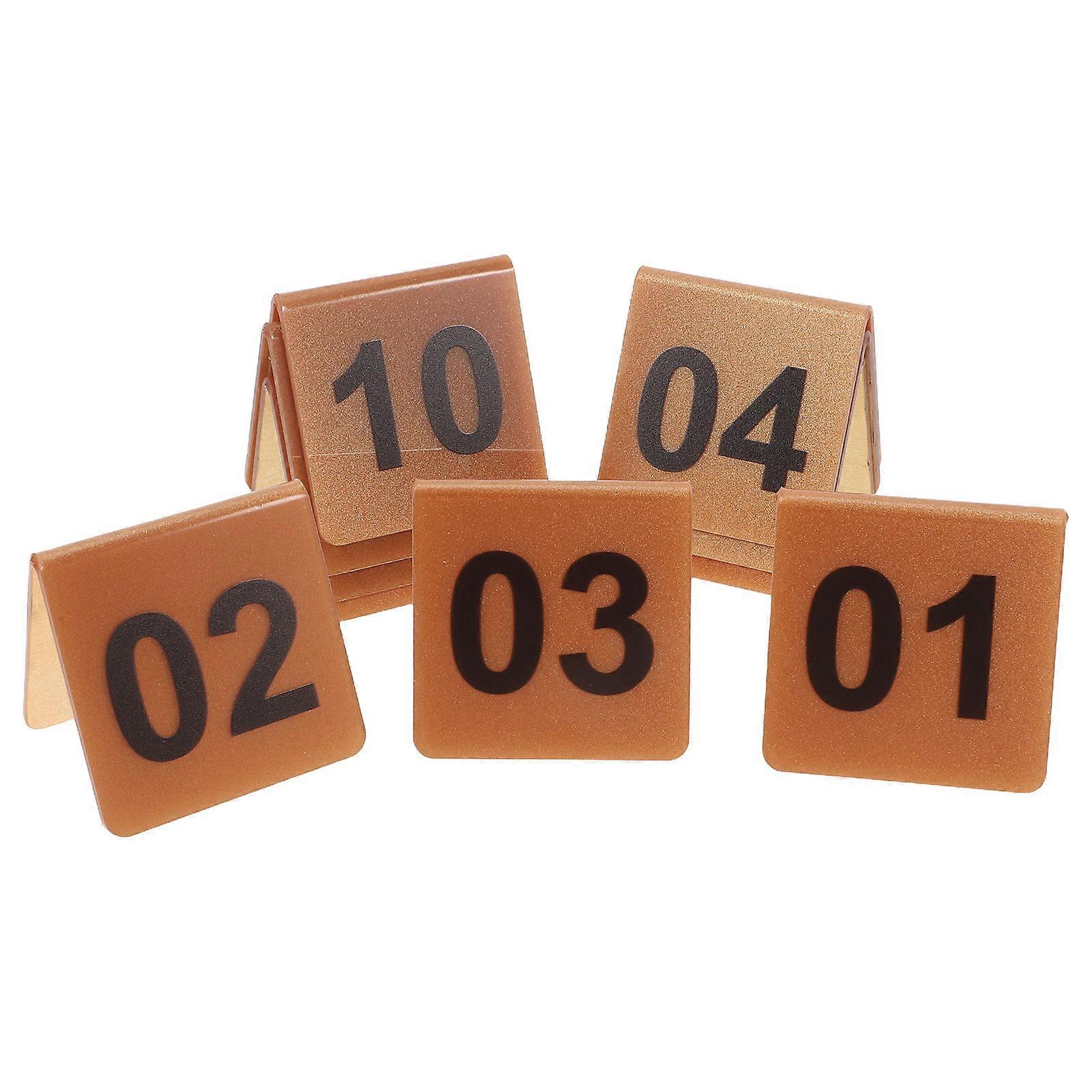 20Pcs Acrylic Table Number Cards for Event Use Reusable Double-Sided Markers