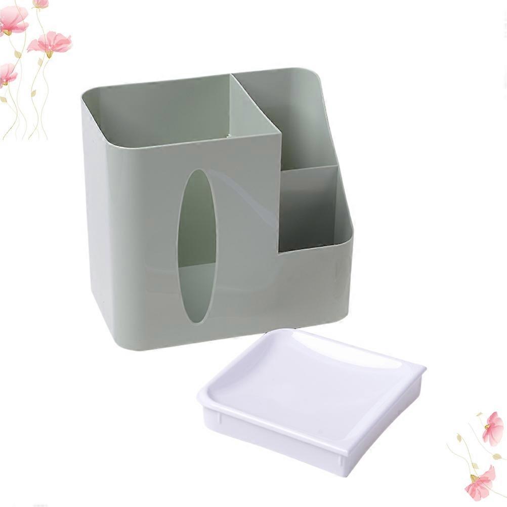 Tissue Storage Container 2Pcs Modern Simple Organizer Light Green Easy Access For Home And Office Settings