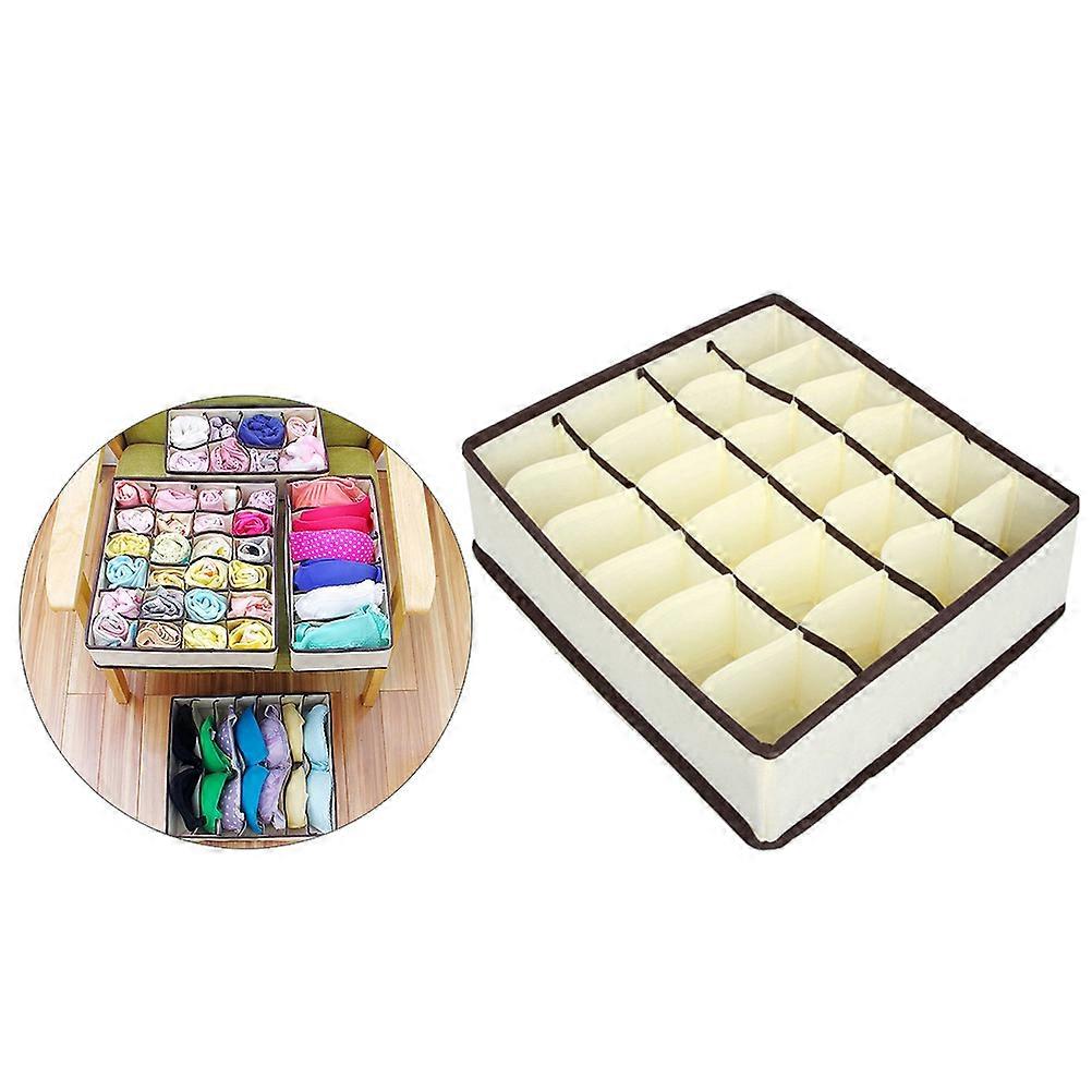 Innerwear Storage Box for Organizing Bras and Socks with 24 Compartments 2Pcs