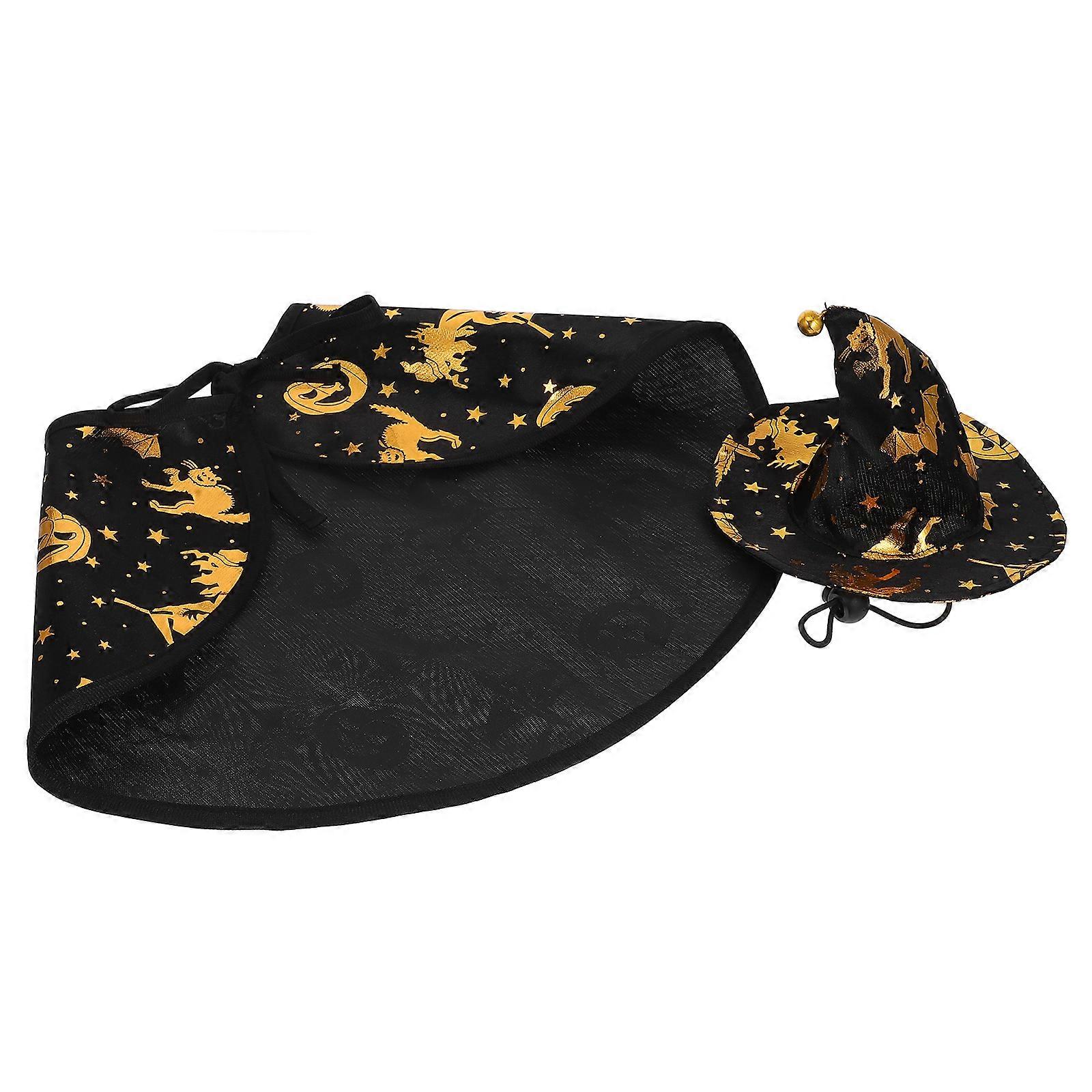 Festival Pet Costume Accessory Small Pet Witch Hat 3Sets Black