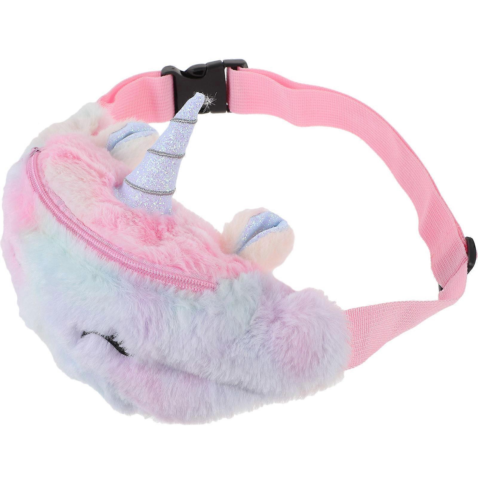 Fashion Handbag Plush Mini Cross Body Bag for Storage Use 2Pcs