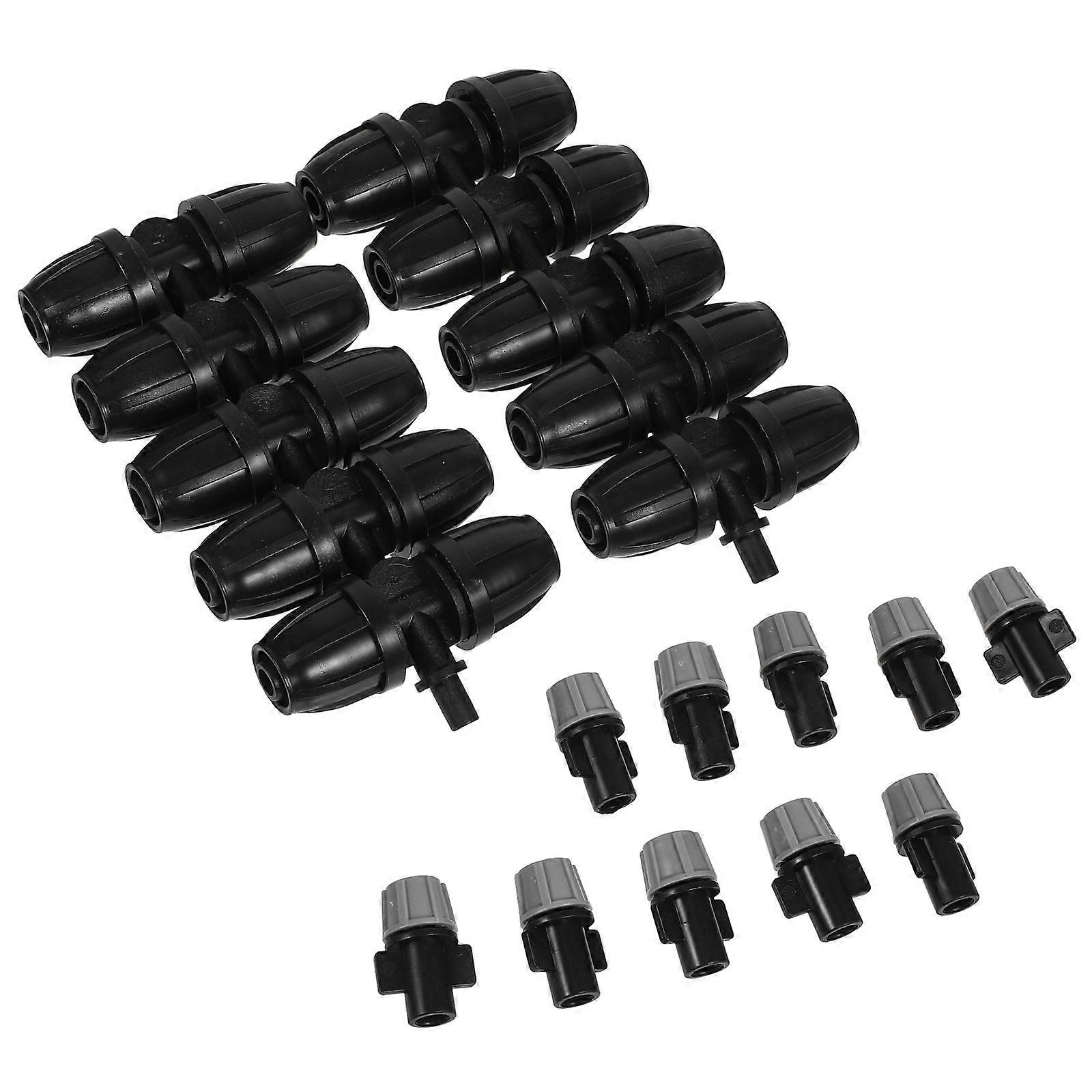 Drip Irrigation Parts 3-Way Drip Irrigation Connectors for Gardening 2Pcs Kit