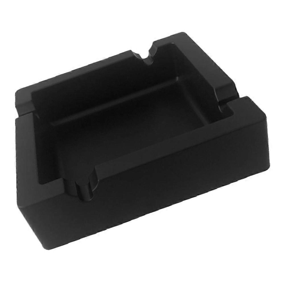 Ash Container Silicone Square Ashtray 3Pcs Black Silicone Set