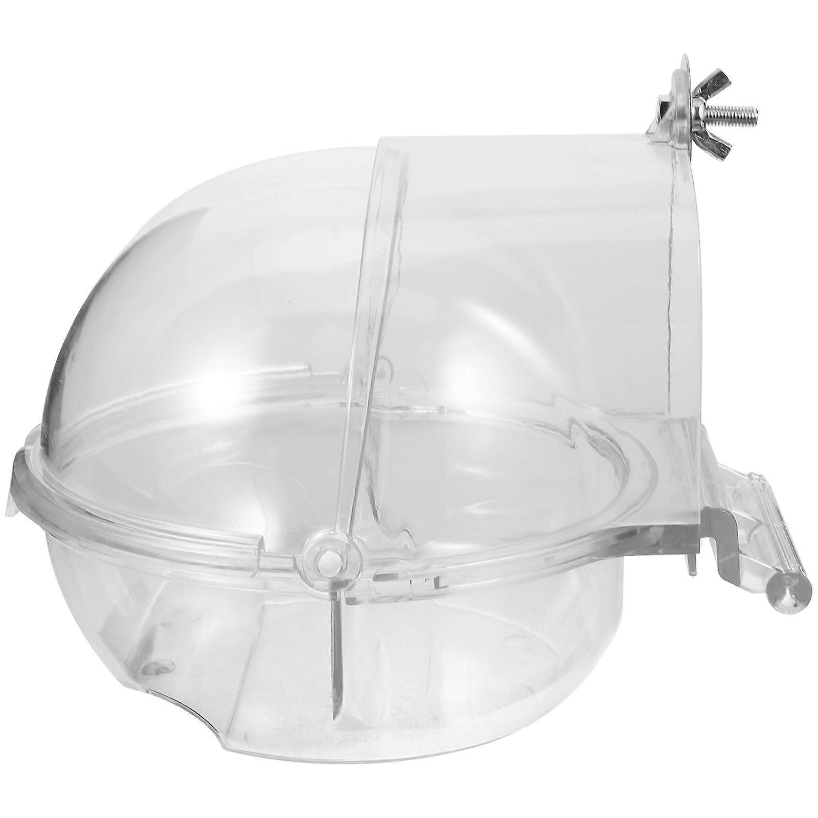 Parrot Bathing Tub Bird Bath for Cage Plastic 4Pcs Bathing Accessory