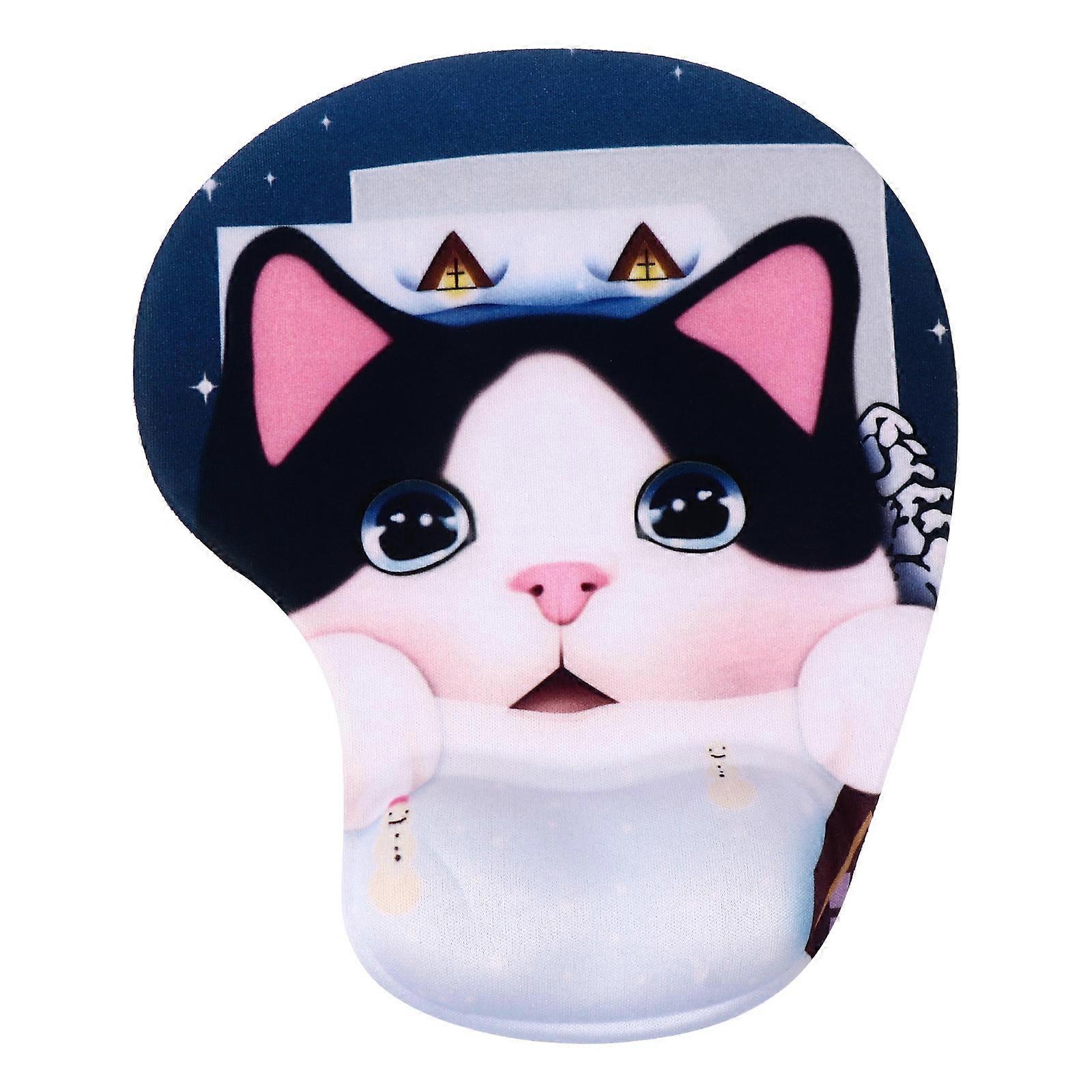 2Pcs Wrist Support Mouse Pad for Wrist Rest Blue Non Slip Mouse Pad