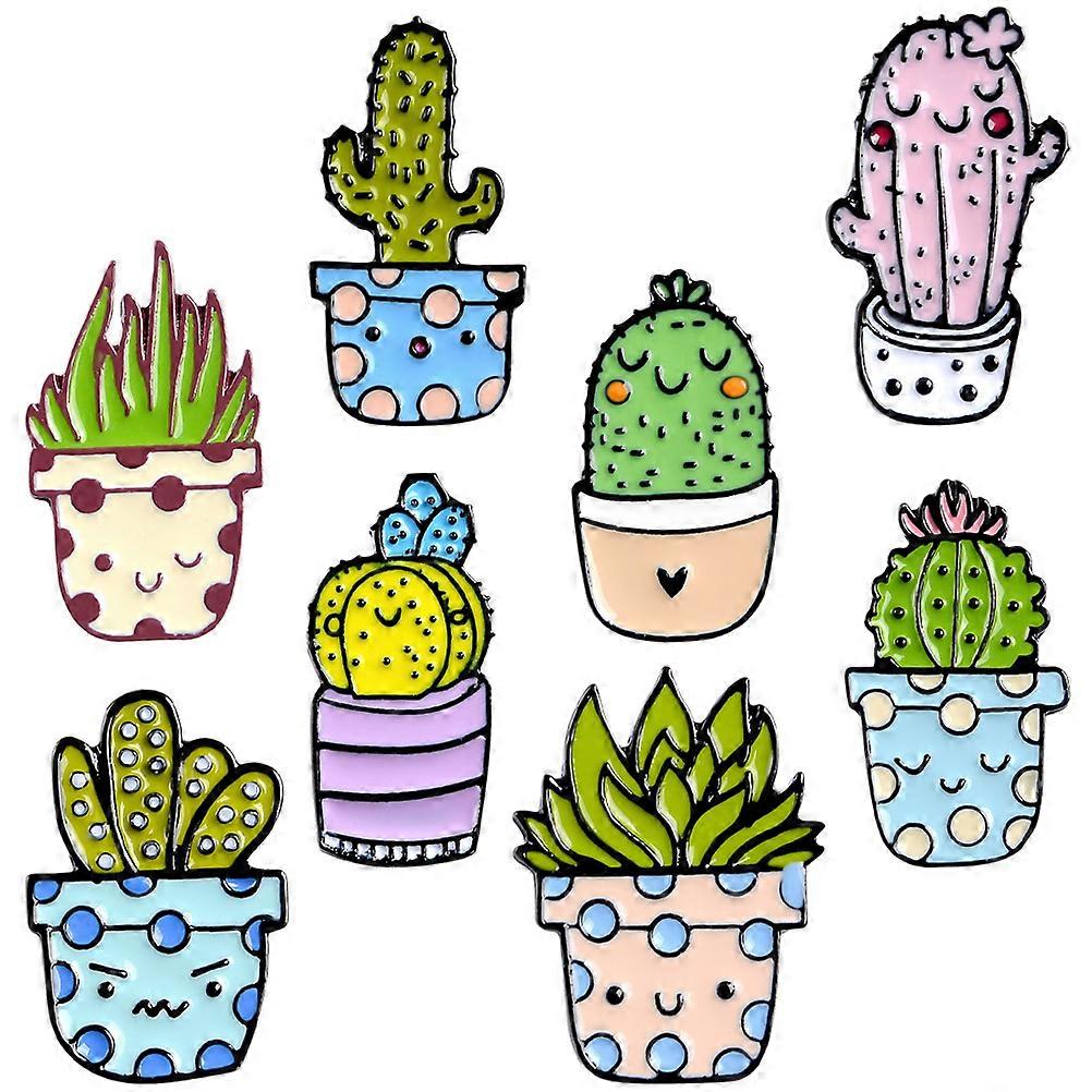 Cactus Brooch Cute Brooch for Decor 32Pcs Lapel Pin Set