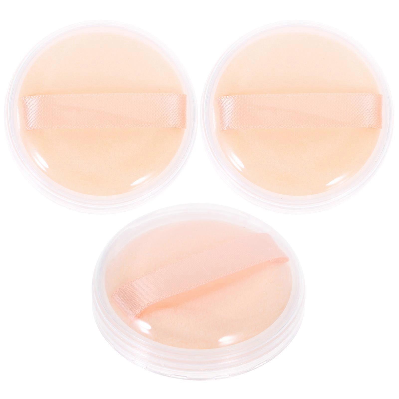 Makeup Powder Case Stylish Container for Storage 9Sets with Puff