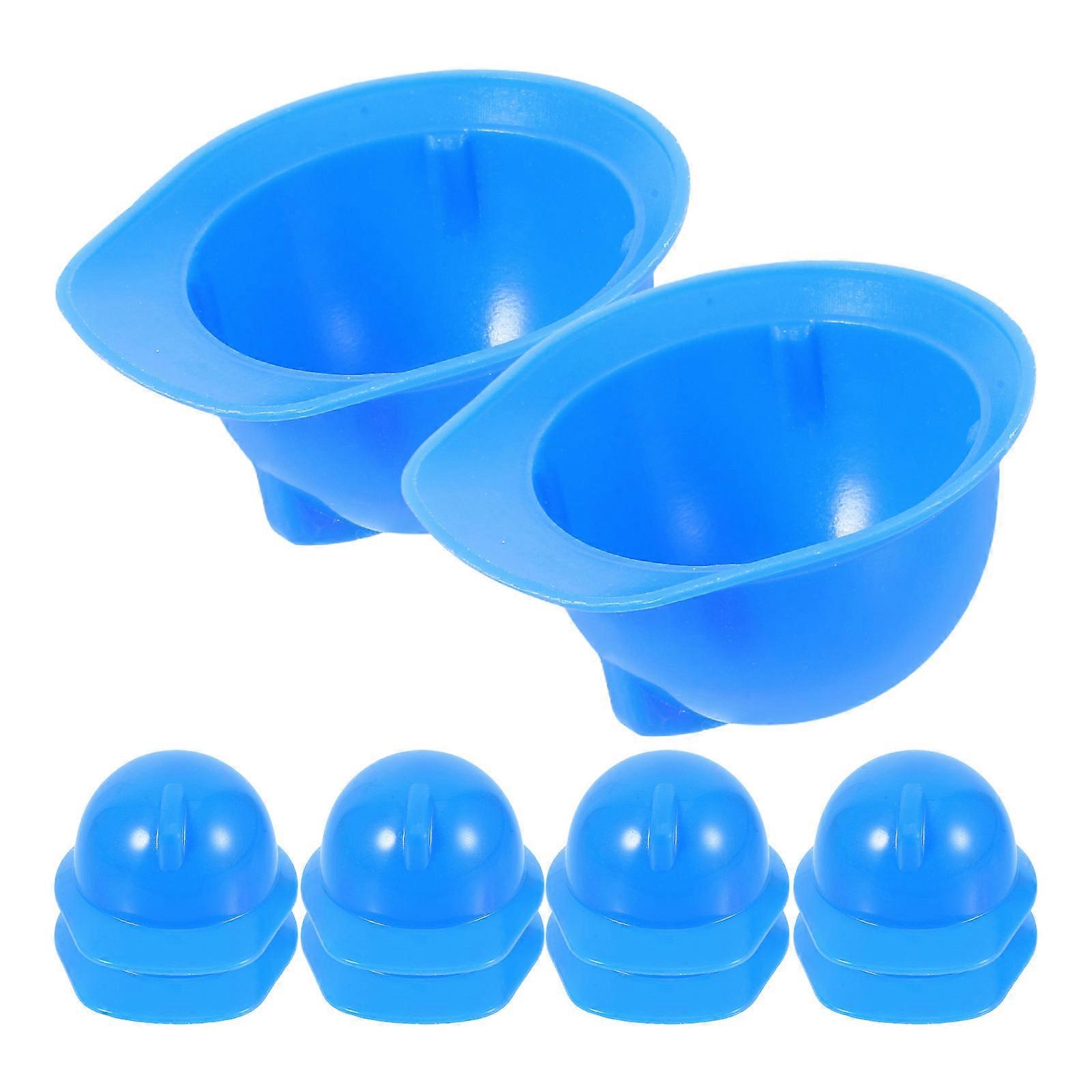 Miniature Construction Hat Plastic Mini Construction Cap for Doll Decoration 10Pcs