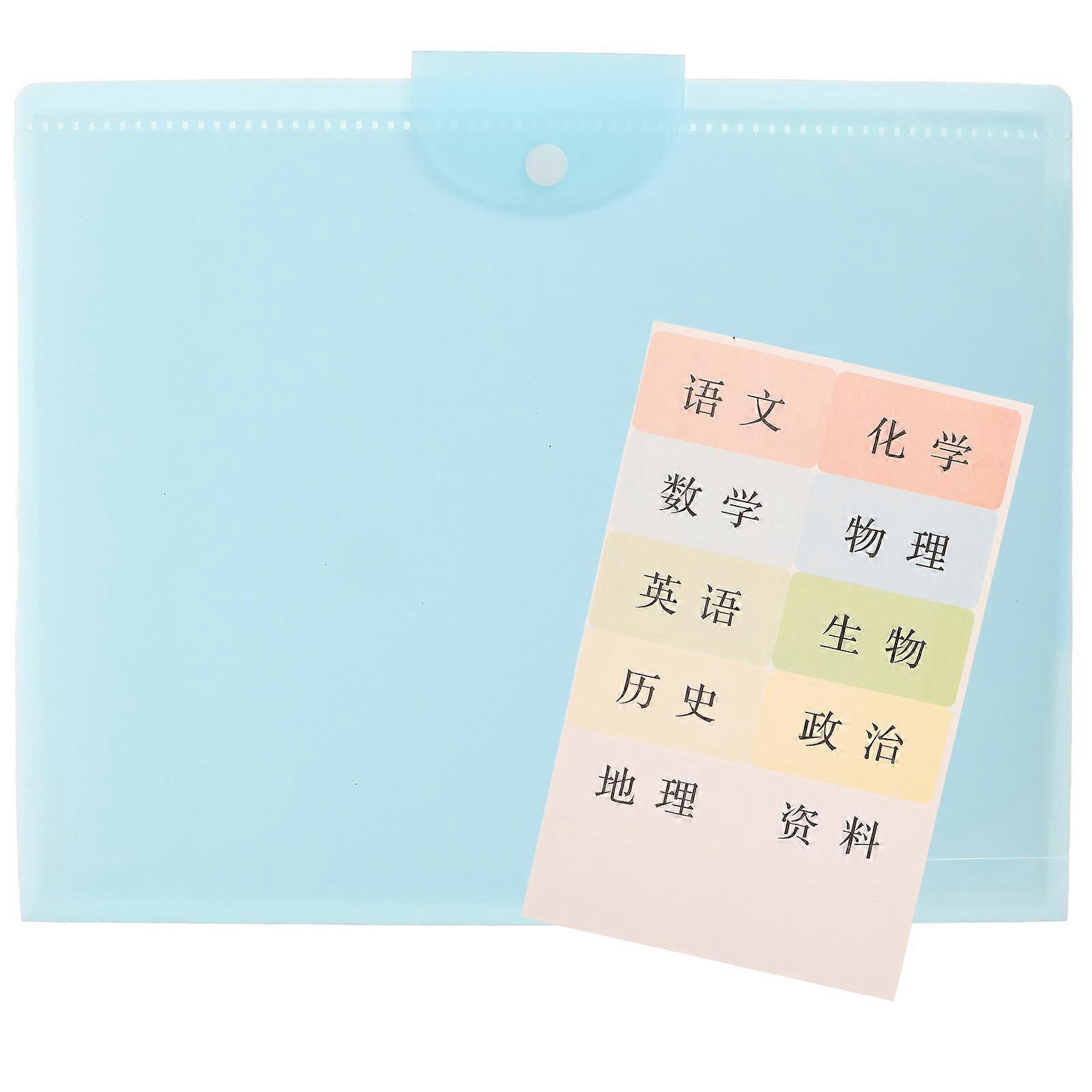 A3 Examination Paper Organizer Portable Receipts Folder for Storage 2Pcs Use