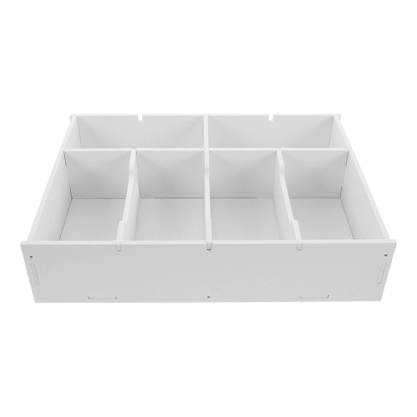 Coin Display Box For Desk With Dividers Ideal For Home Organization 35.50X25.50X8.00CM Simple Appearance Receipt Storage 1Pack