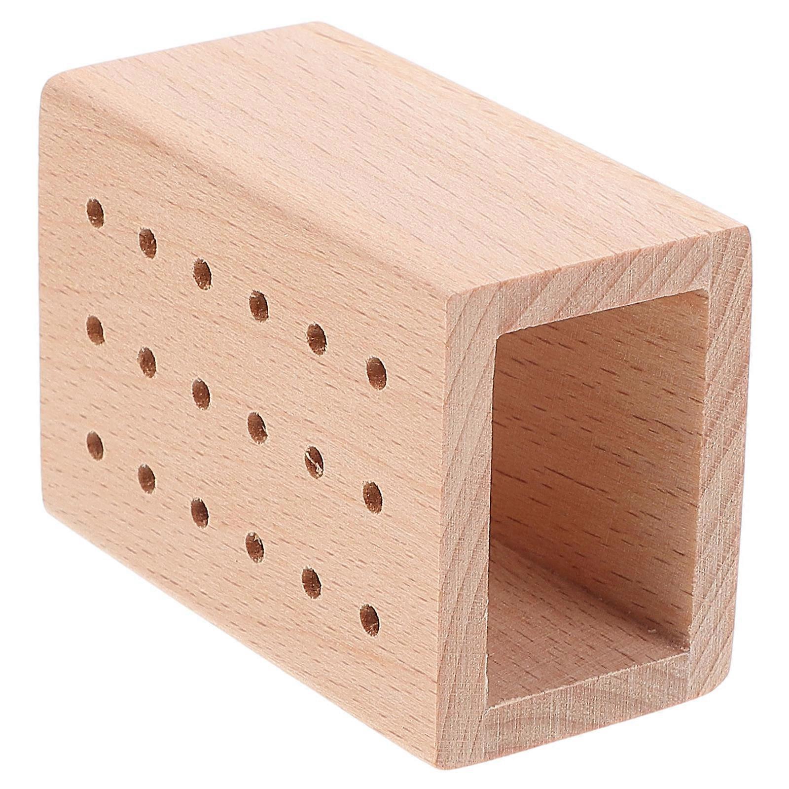 Wooden Bit Holder for Nail Salon Storage with Space Saving Design 18 Holes