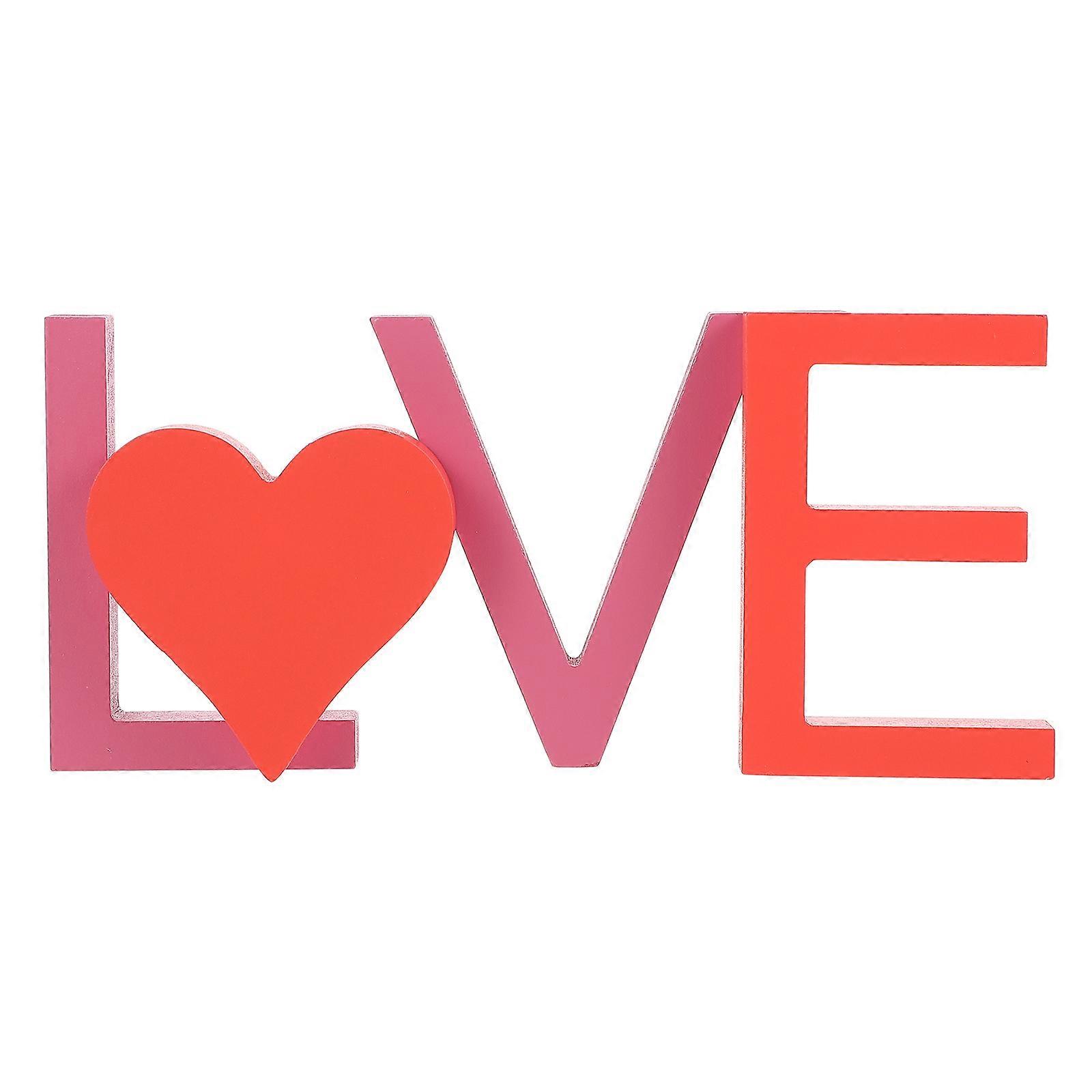 Couple Initial Letters Block Sign Rustic Home Sign Composite Material Wedding Decor 1 Set