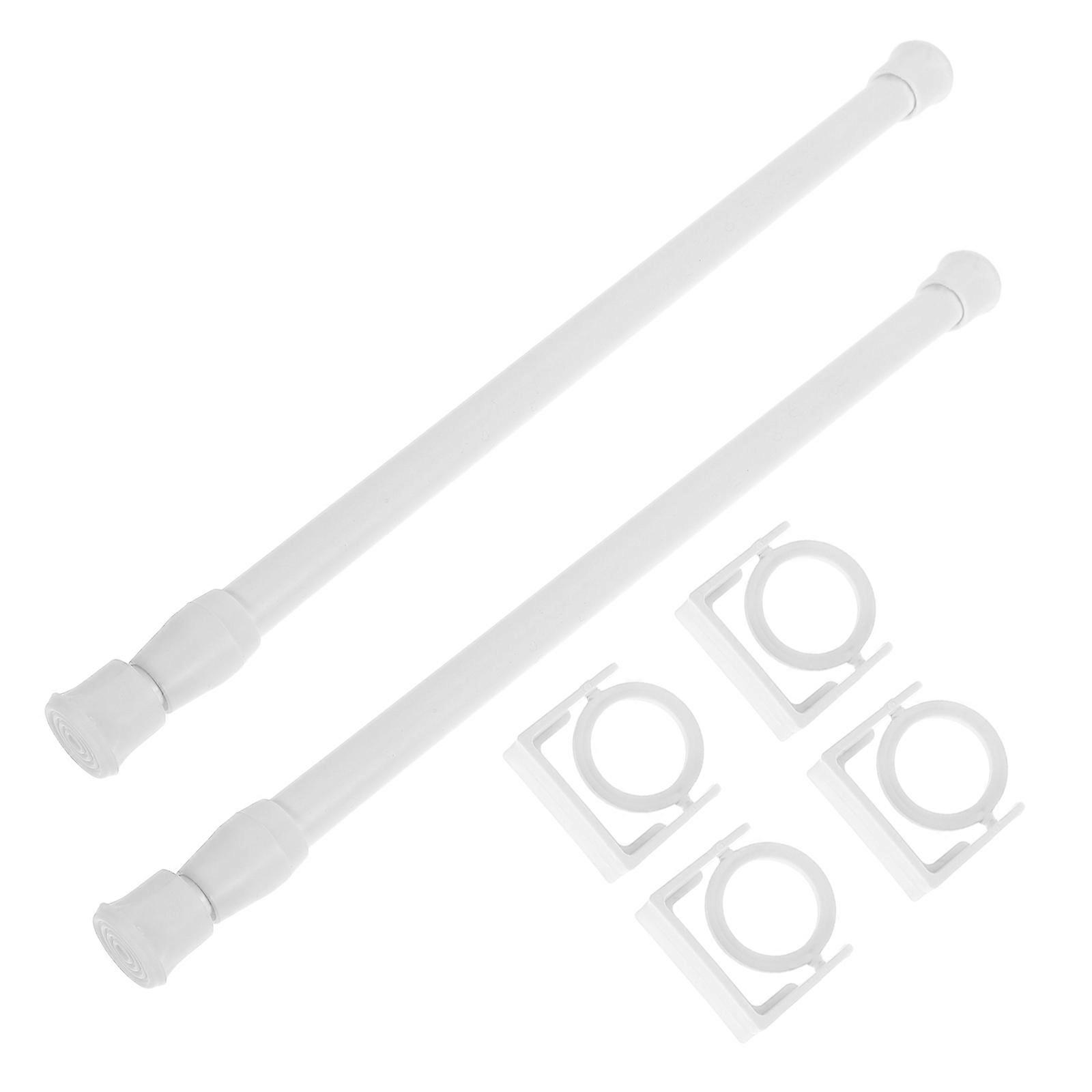 Space-Saving Bathroom Towel Rod Set 4Pcs Extendable with Adjustable Length