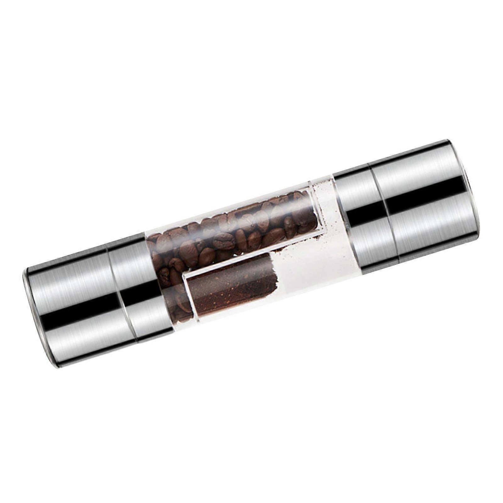 Stainless Steel Pepper Grinder Double Head Ceramic Mill for Grinding 2Pcs Set
